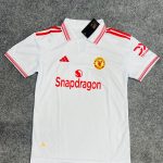 Manchester United White Polo Jersey